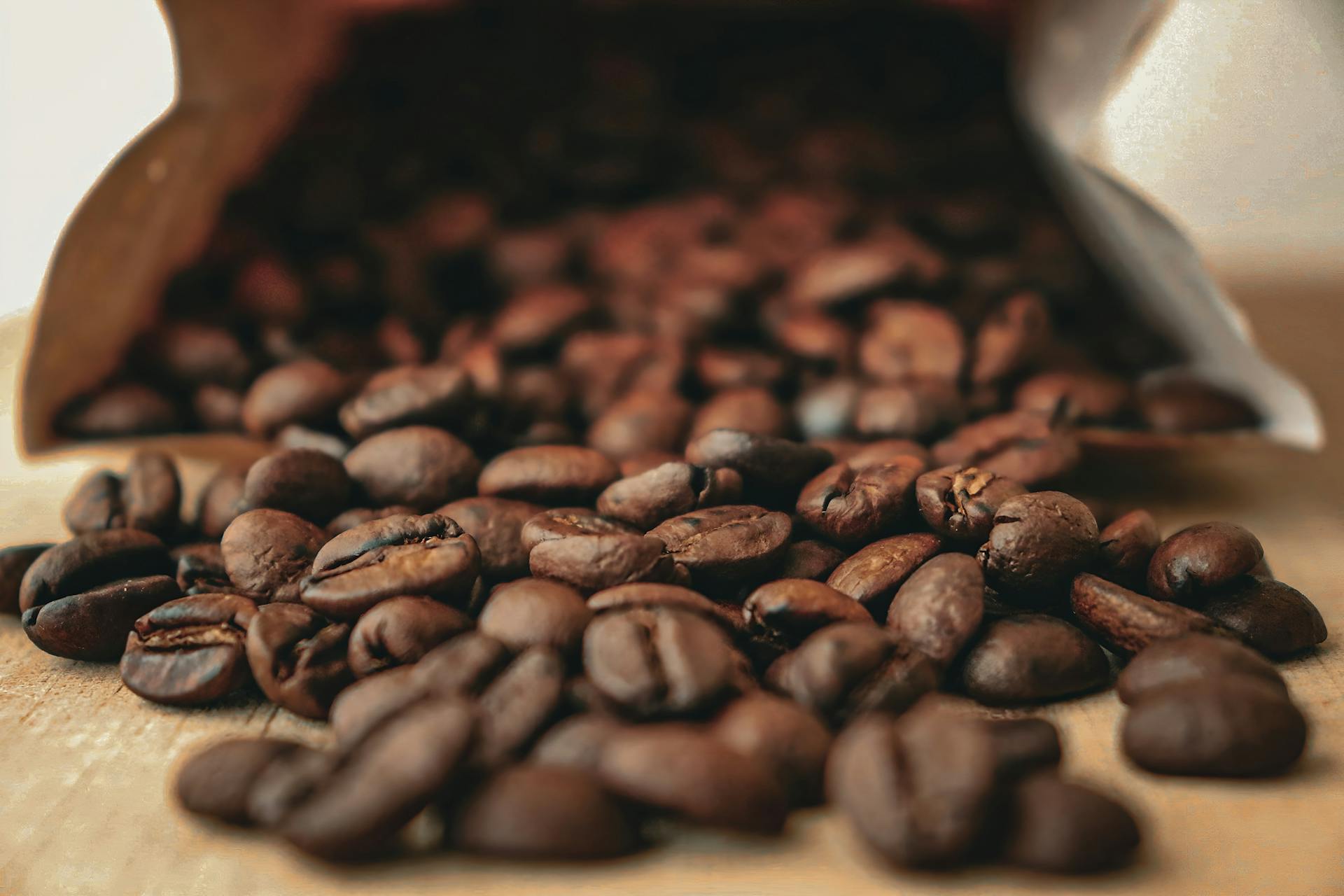 Granos de café de alta calidad